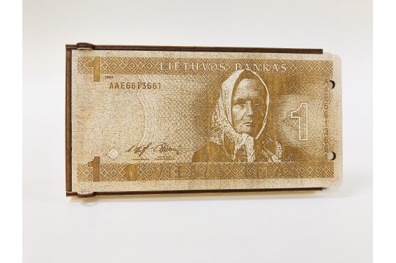Medinis dovanų vokelis - 1 litas