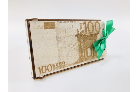 Medinis dovanų vokelis - 100 eurų