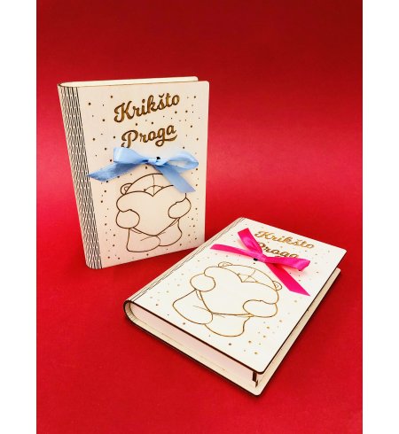Dėžutė - knygutė "Krikšto proga"