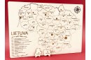 Medinė dėlionė - žemėlapis Lietuva