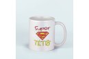 Baltas puodelis "Super tėtis"