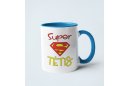 Baltas puodelis "Super tėtis"